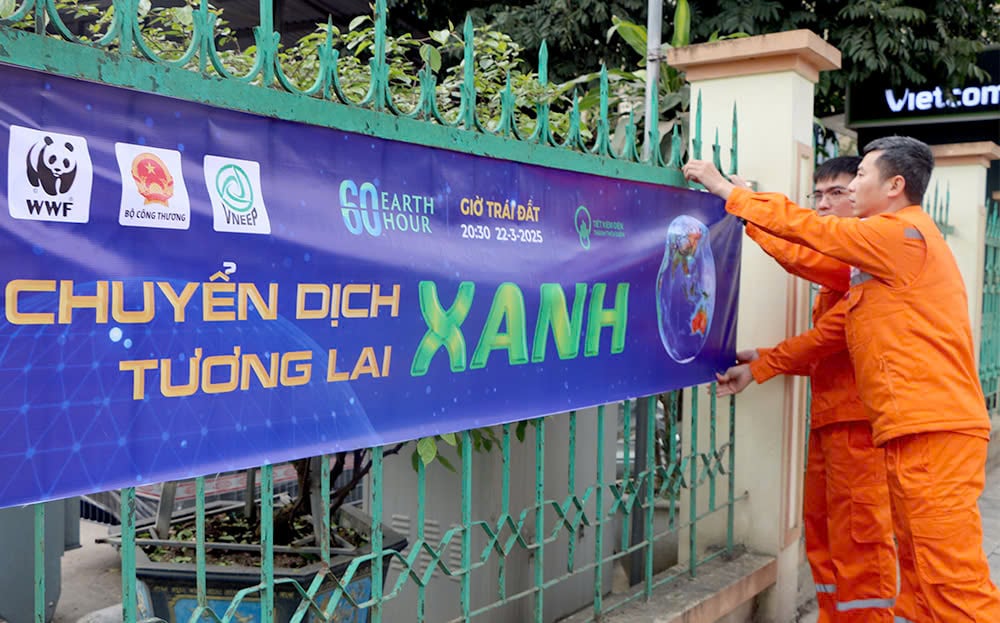 Yen Bai responds to Earth Hour campaign - Towards a green future