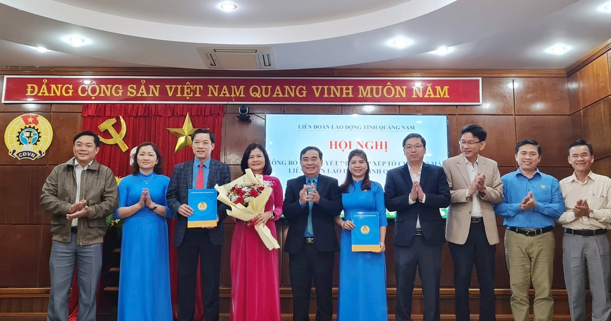 Thành lập Công đoàn UBND tỉnh và Công đoàn các cơ quan Đảng tỉnh Quảng Nam