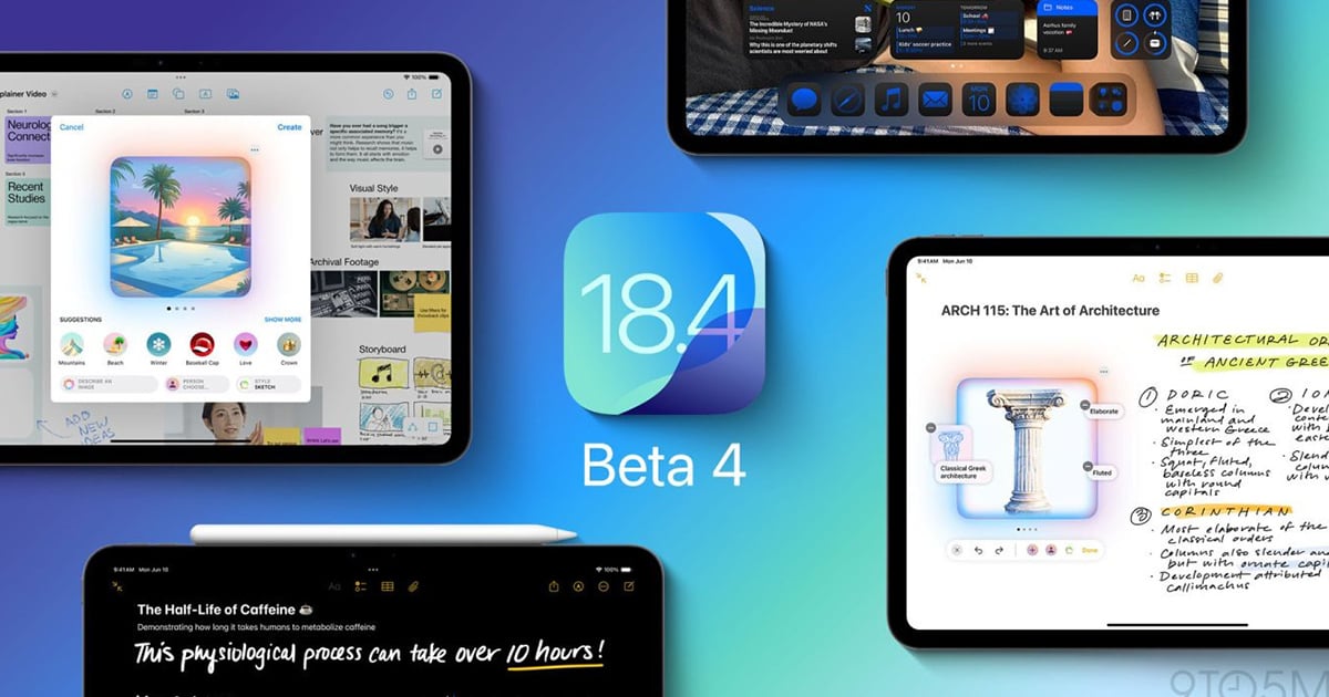 Apple releases iOS 18.4 beta 4