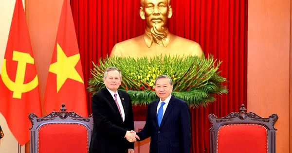 General Secretary To Lam receives US Senator Steven David Daines