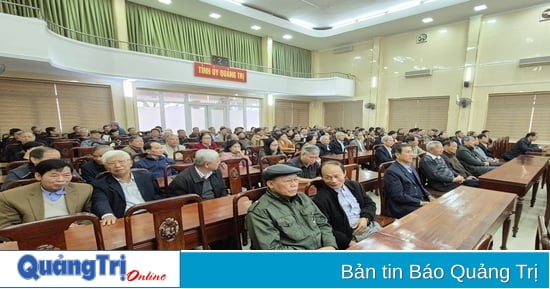 Periodic information for retired officials under the management of the Provincial Party Standing Committee in Dong Ha