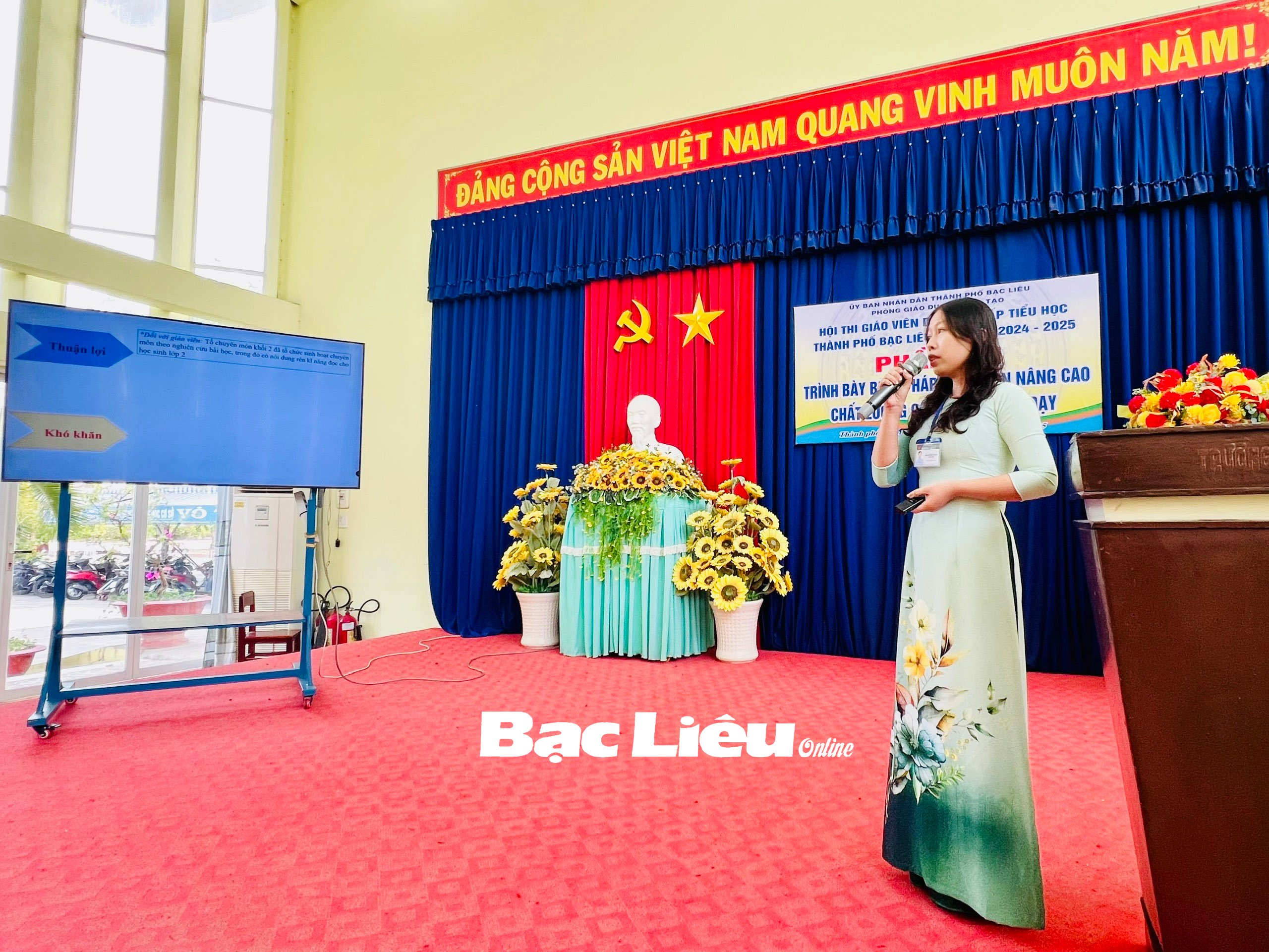 Bac Lieu City: 47 candidates compete in the Primary School Excellent Teacher Contest