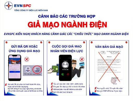 Cảnh báo các chiêu trò giả mạo ngành Điện