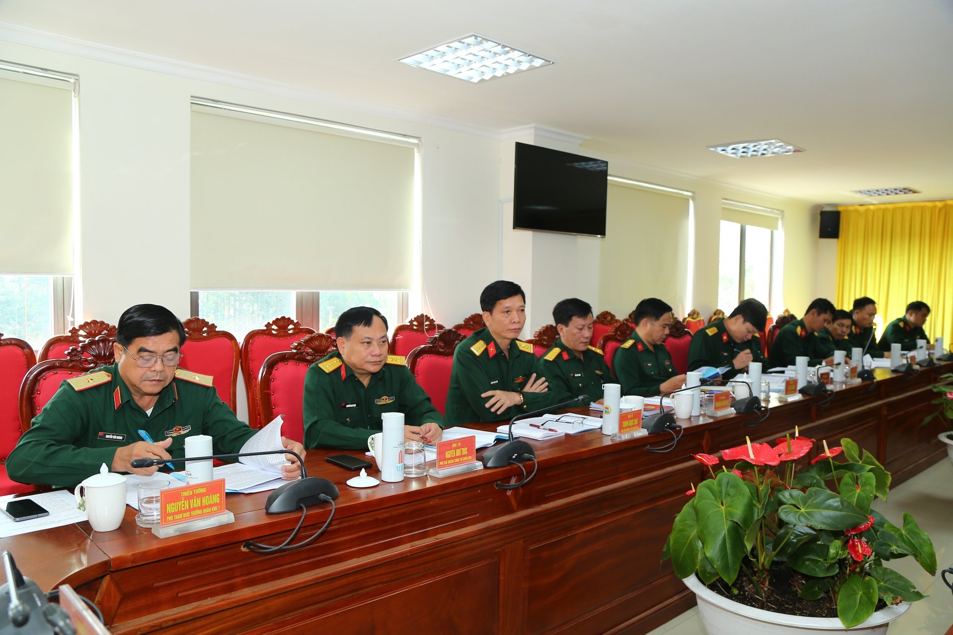 A la reunión asistieron jefes de departamentos y oficinas de la Región Militar.