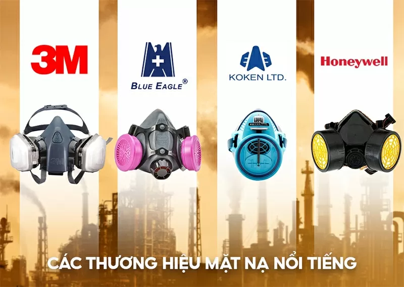 Các thương hiệu mặt nạ phòng độc uy tín.