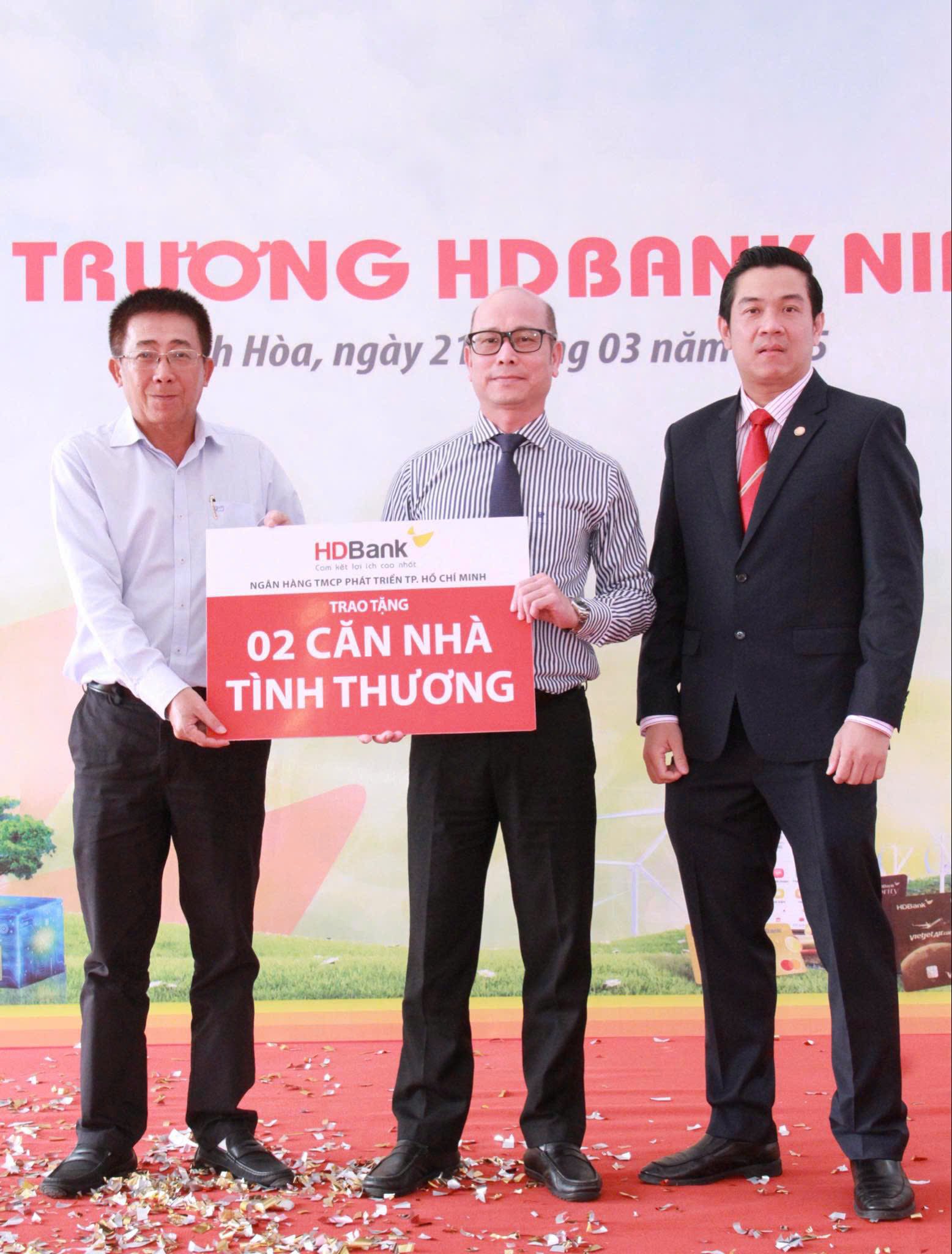 HDBank hỗ trợ xây dựng 02 Nhà tình thương tại địa bàn, trị giá 50 triệu đồng/căn