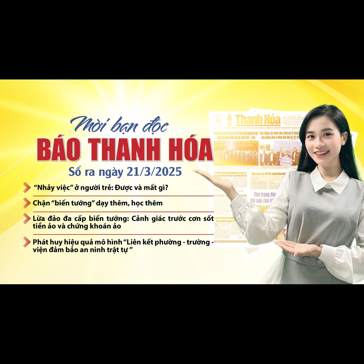 Mời bạn đọc báo Thanh Hóa số ra ngày 21/3/2025