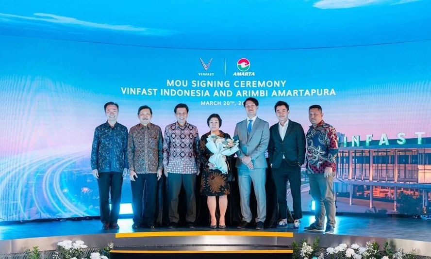 VinFast và PT Aribi Amartapura hợp tác mở rộng mạng lưới tại Indonesia