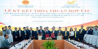 Hợp tác phát triển các dịch vụ bưu chính - hành chính công