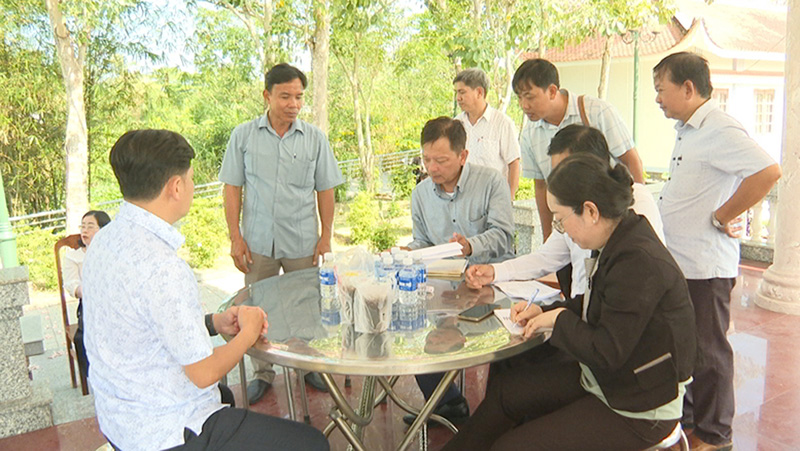 Encuesta sobre la restauración de reliquias en el distrito de Chau Thanh