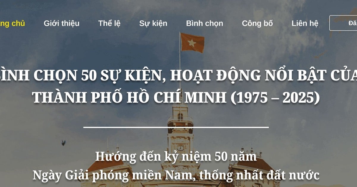 From March 21: Vote for 50 outstanding events and activities of Ho Chi Minh City