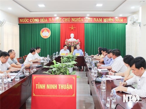 Meeting to listen to the report on the organization of the Golf Tournament to support the Program "Eliminating temporary and dilapidated houses" in Ninh Thuan province in 2025