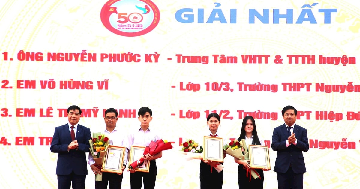 44 individuals won the contest "Learning about the historical and cultural traditions of Quang Nam; history of the Quang Nam Provincial Party Committee" on the internet