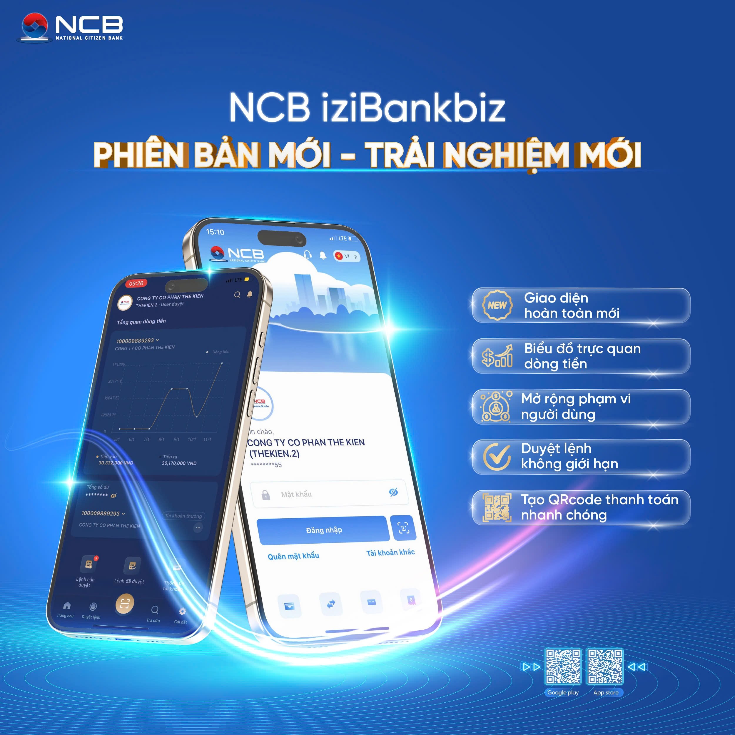 NCB ra mắt Ngân hàng số phiên bản 2025 cho khách hàng doanh nghiệp