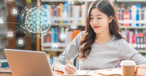 Studierende der Ha Long-Universität lernen etwas über künstliche Intelligenz (KI)