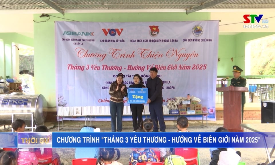 Chương trình “Tháng 3 yêu thương – Hướng về biên giới năm 2025” tại trường Mầm non Hoa Hồng xã Chiềng On, Yên Châu