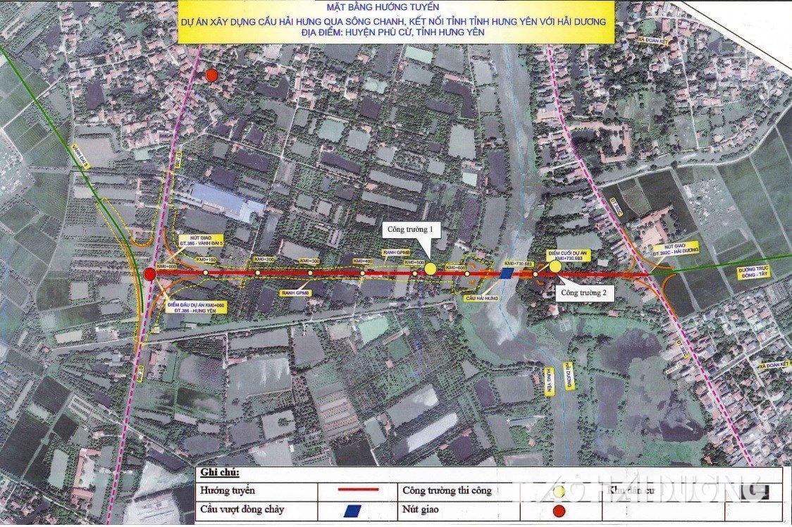 โครงการถนนทางเข้าสะพาน Hai Hung ฝั่ง Hai Duong เสร็จสิ้นการเคลียร์พื้นที่แล้ว