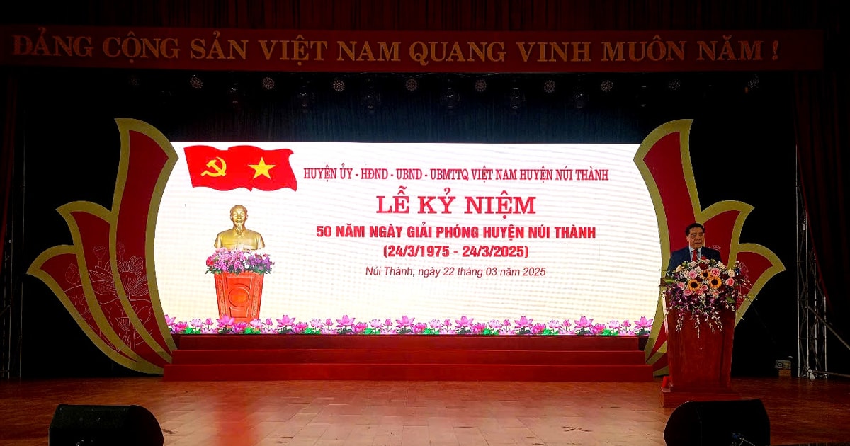 El distrito de Nui Thanh celebra 50 años de liberación de la patria