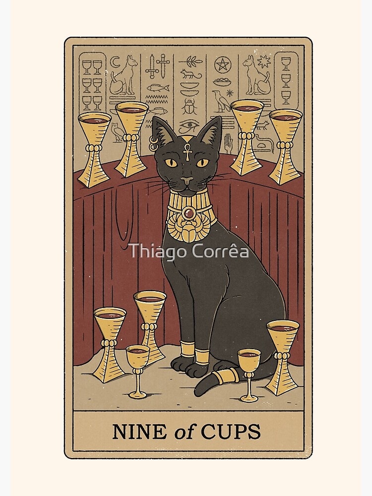 Nine of Cups Art Print