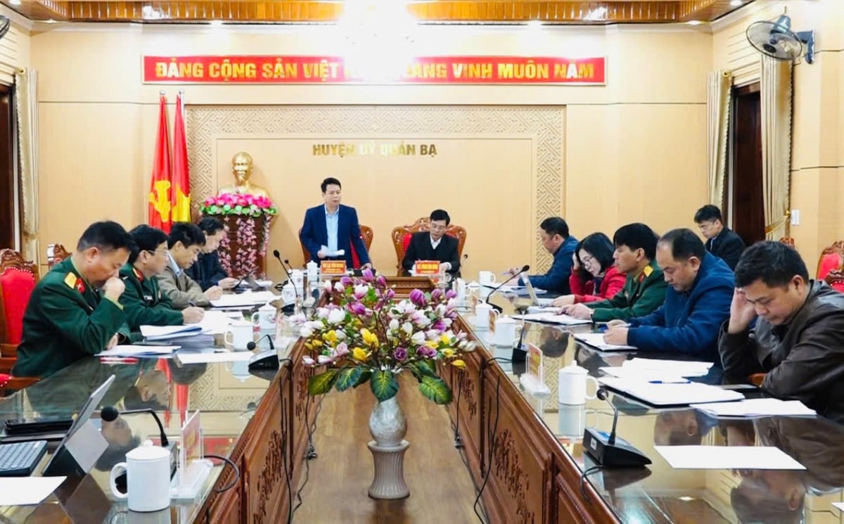 Provincial Party Committee delegation works with Quan Ba ​​District Party Committee