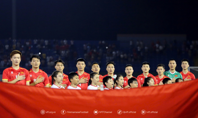 Die vietnamesische Mannschaft und ihre Einstellung vor dem Spiel gegen Laos -0