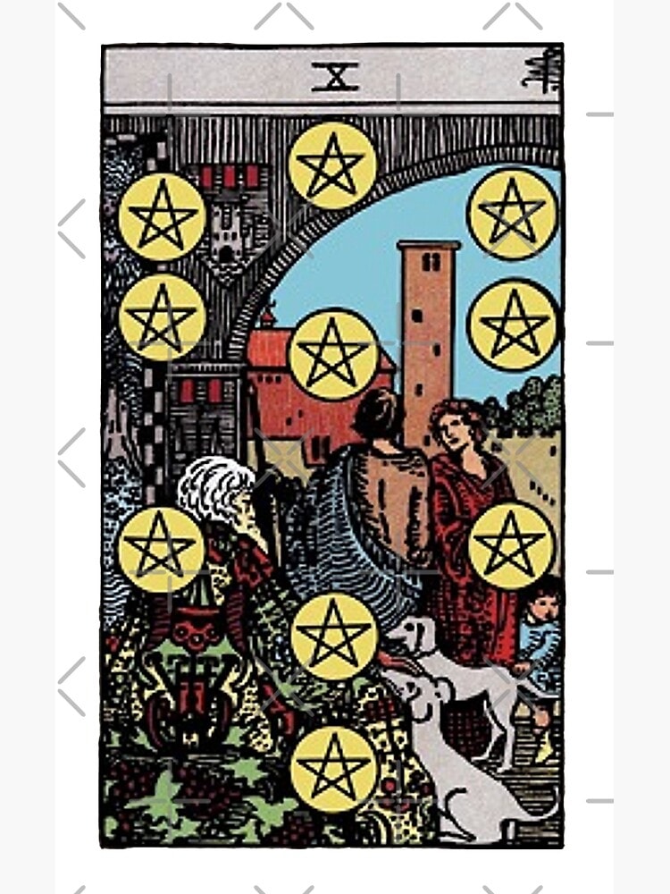 Tarotkarte Zehn der Münzen