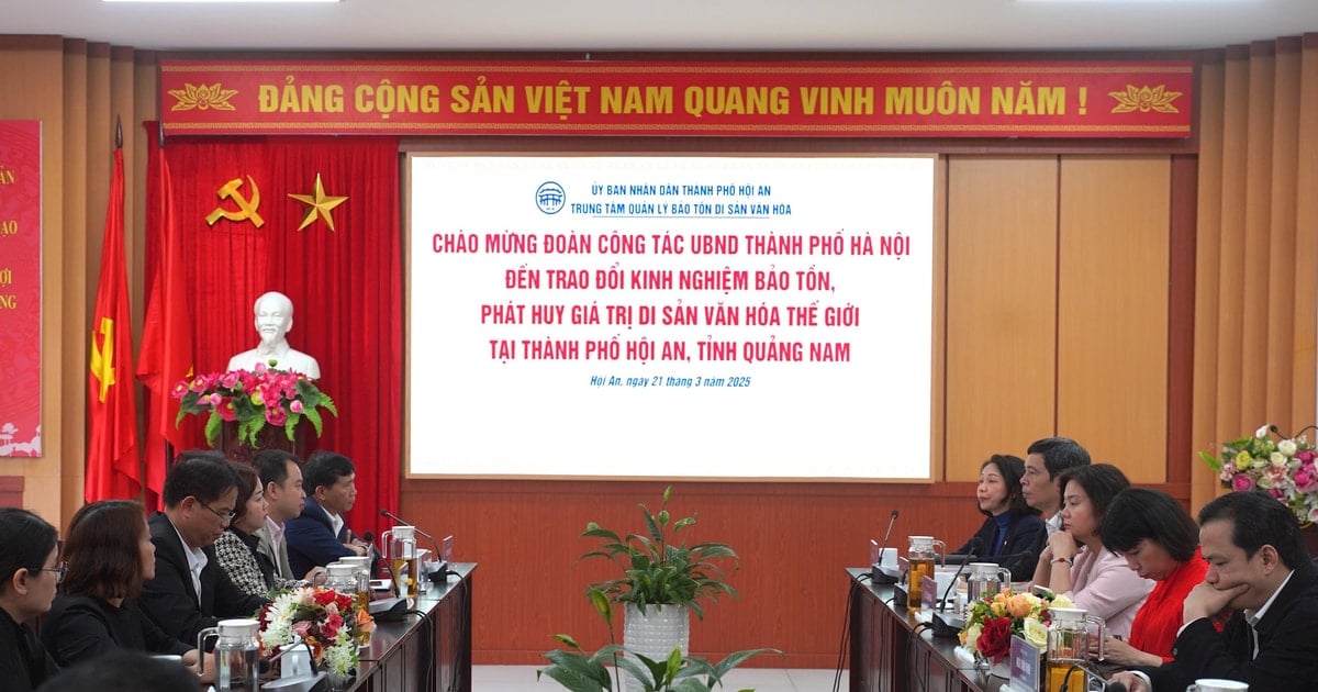 Hoi An shares experience in preserving and promoting heritage values ​​with Hanoi City