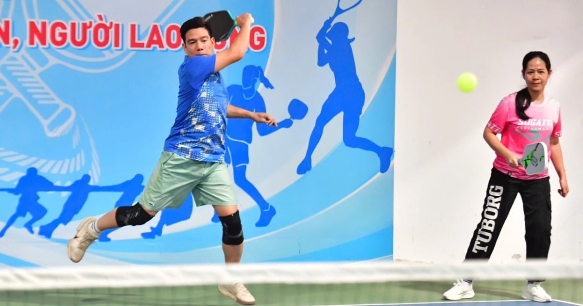 Nhiều trận đấu hấp dẫn ở giải pickleball Ngân hàng Nhà nước mở rộng 2025