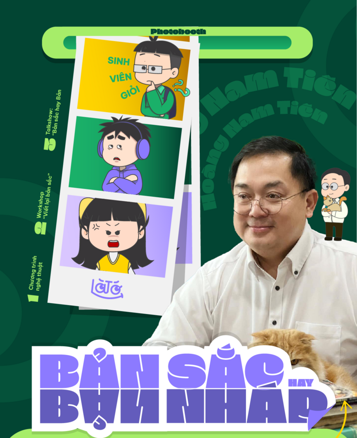 Talkshow "Bản sắc hay bản nháp" có sự góp mặt của ông Hoàng Nam Tiến - Phó Chủ tịch Hội đồng trường Đại học FPT.