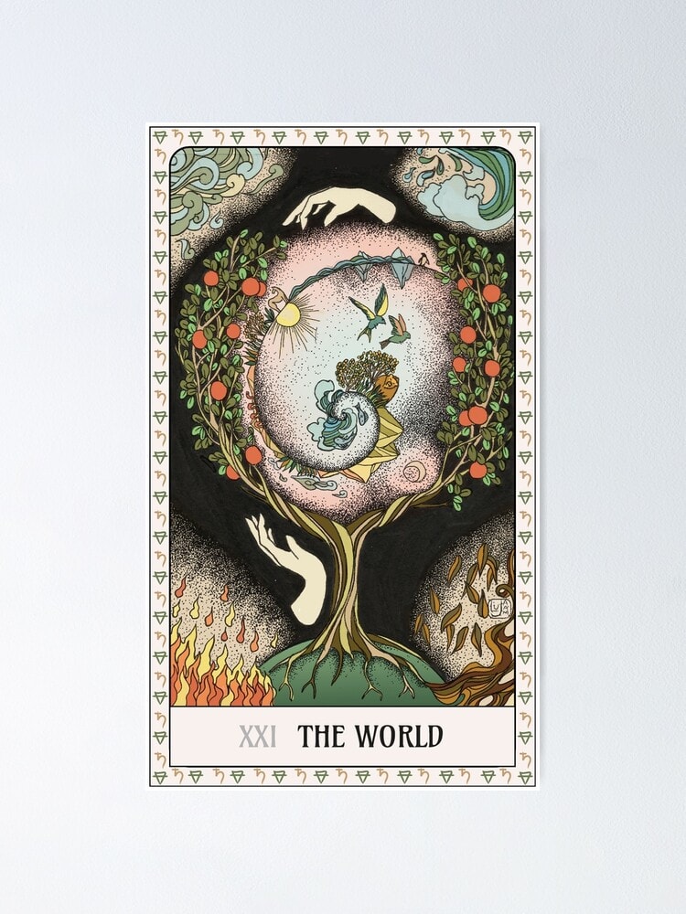 Die Welt-Tarotkarte