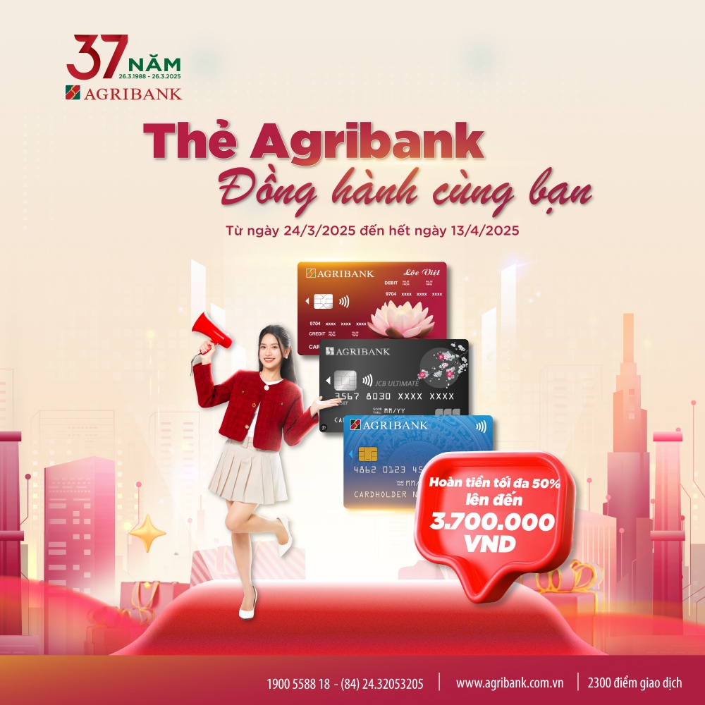 Agribank tri ân khách hàng với hơn 13.700 quà tặng nhân dịp 37 năm thành lập