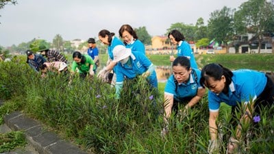 El vicepresidente del Comité Popular de la Ciudad de Hue, Nguyen Chi Tai, inspecciona el Domingo Verde