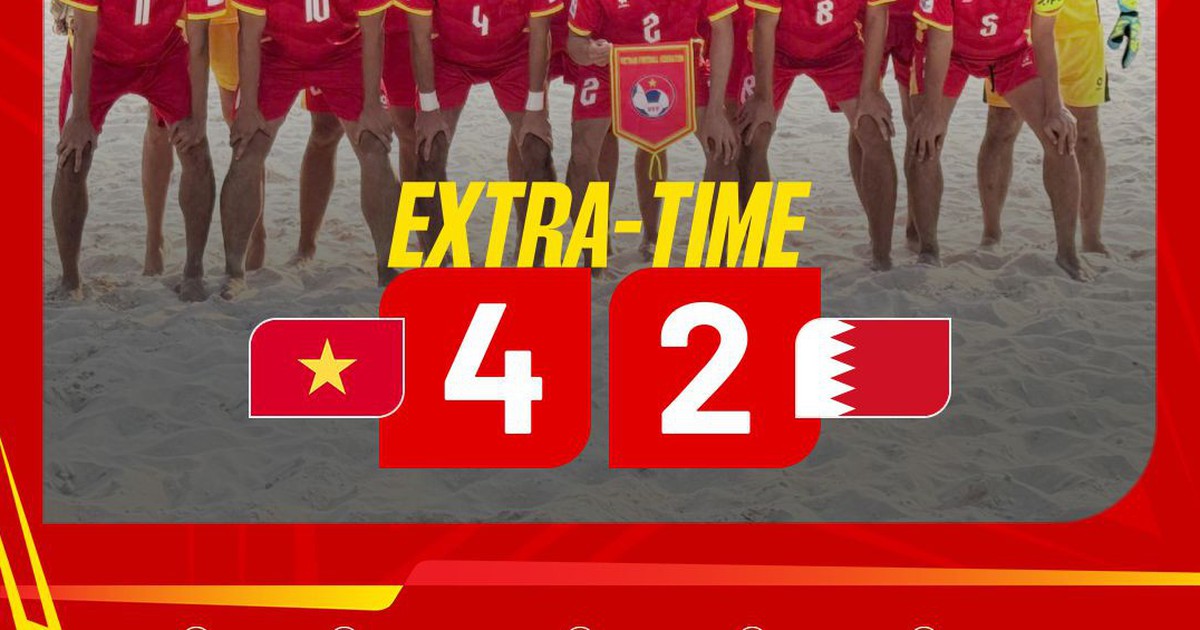 Defeating the former Asian champion, the Vietnamese beach team has a bright chance to enter the quarterfinals.