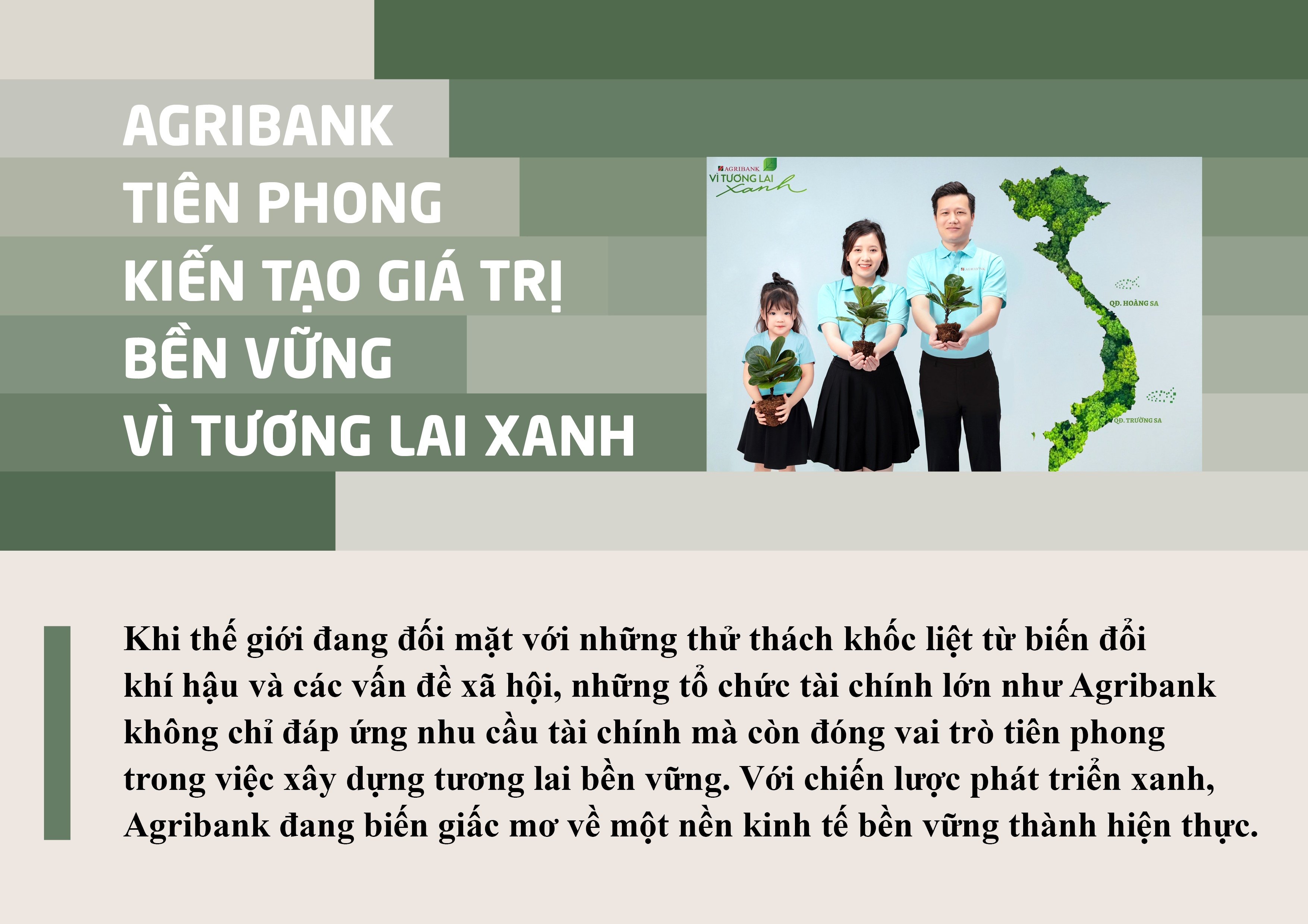 Agribank tiên phong kiến tạo giá trị bền vững vì tương lai xanh