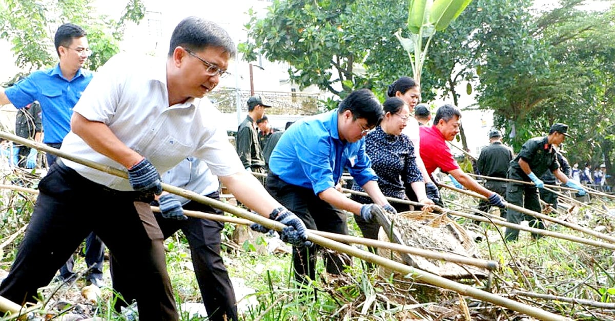 Ngày Đoàn viên cùng Chủ nhật xanh chung tay vì thành phố xanh