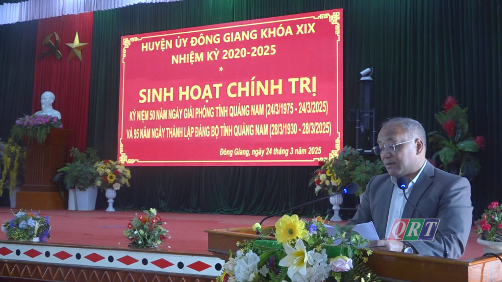 Dong Giang holds political activities to celebrate 50 years of Quang Nam liberation