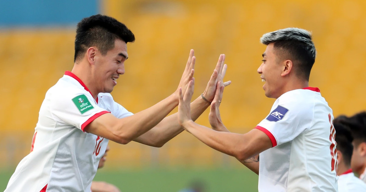 Tien Linh und das vietnamesische Team freuen sich auf das Spiel gegen Laos