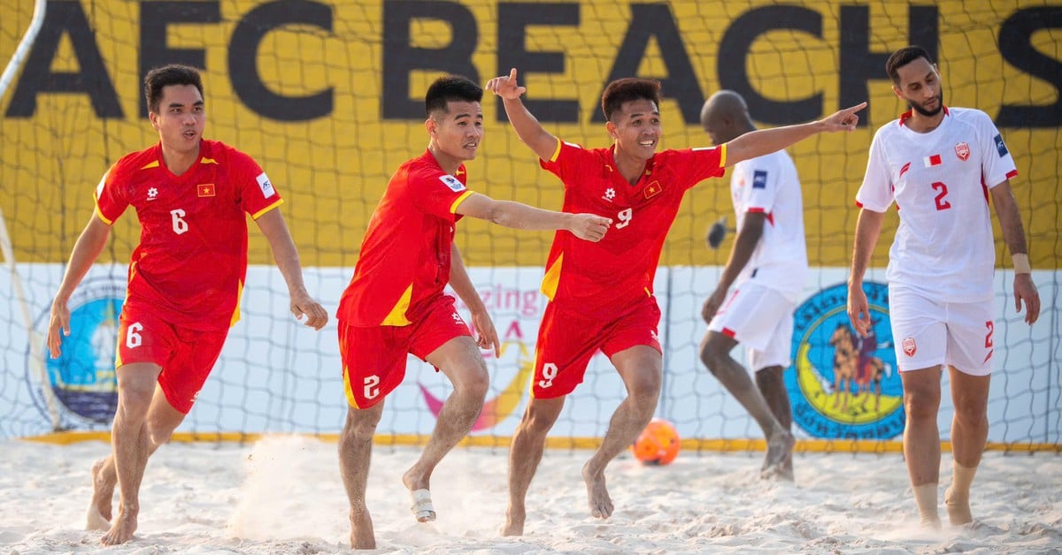 Vietnamesische Beachsoccer-Nationalmannschaft besiegt ehemaligen Asienmeister bei der Kontinentalmeisterschaft 2025