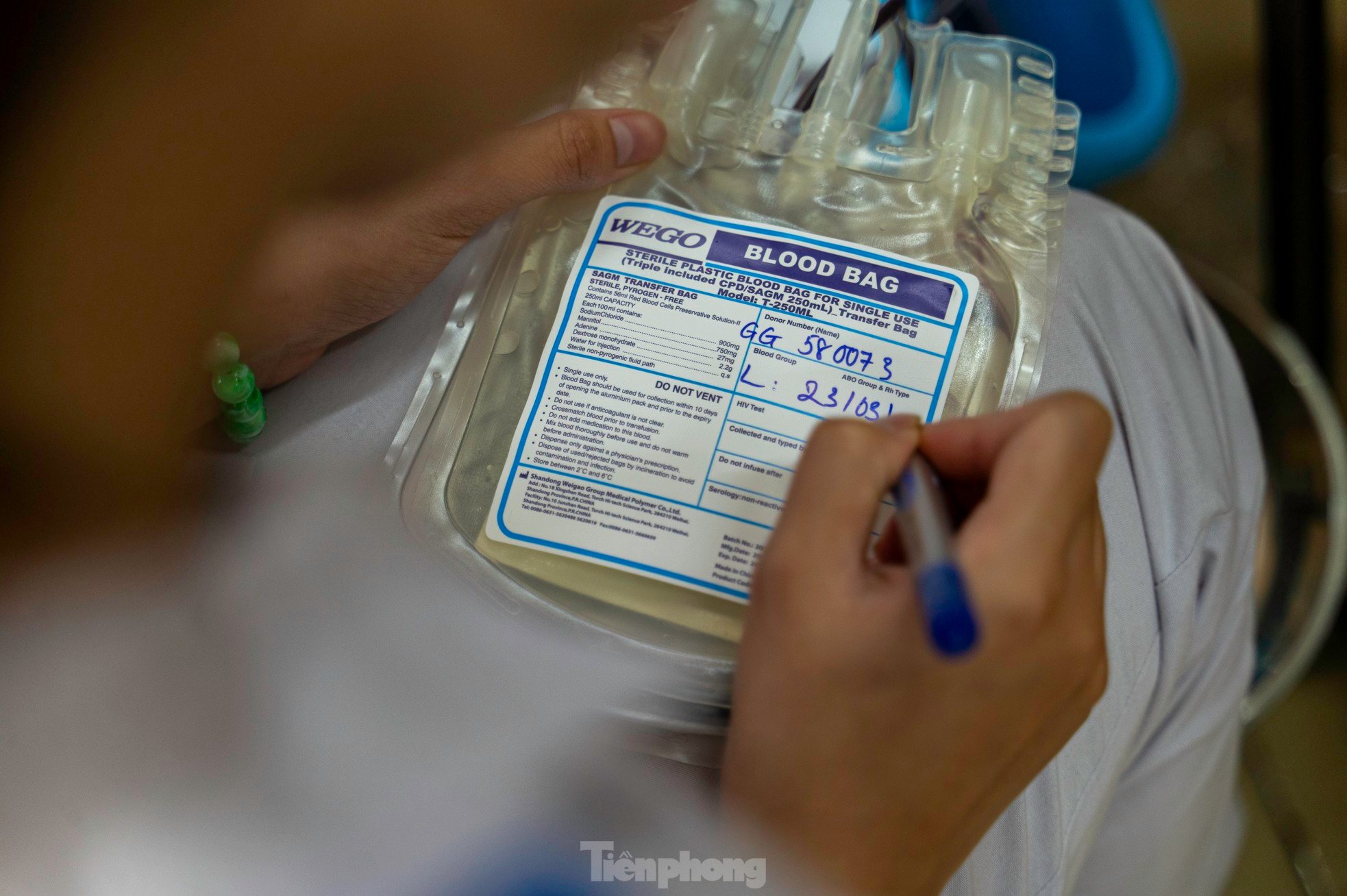 Mitglieder der Jugendgewerkschaft des Northeast Mobile Police Regiment spenden freiwillig Blut, Foto 30