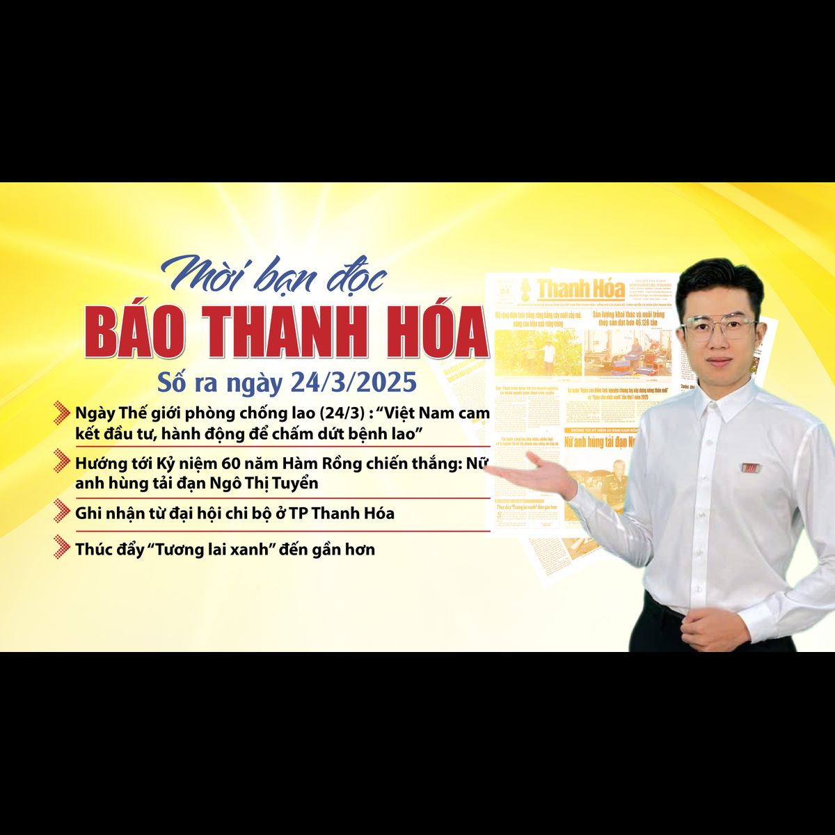 Mời bạn đọc báo Thanh Hóa số ra ngày 24/3/2025