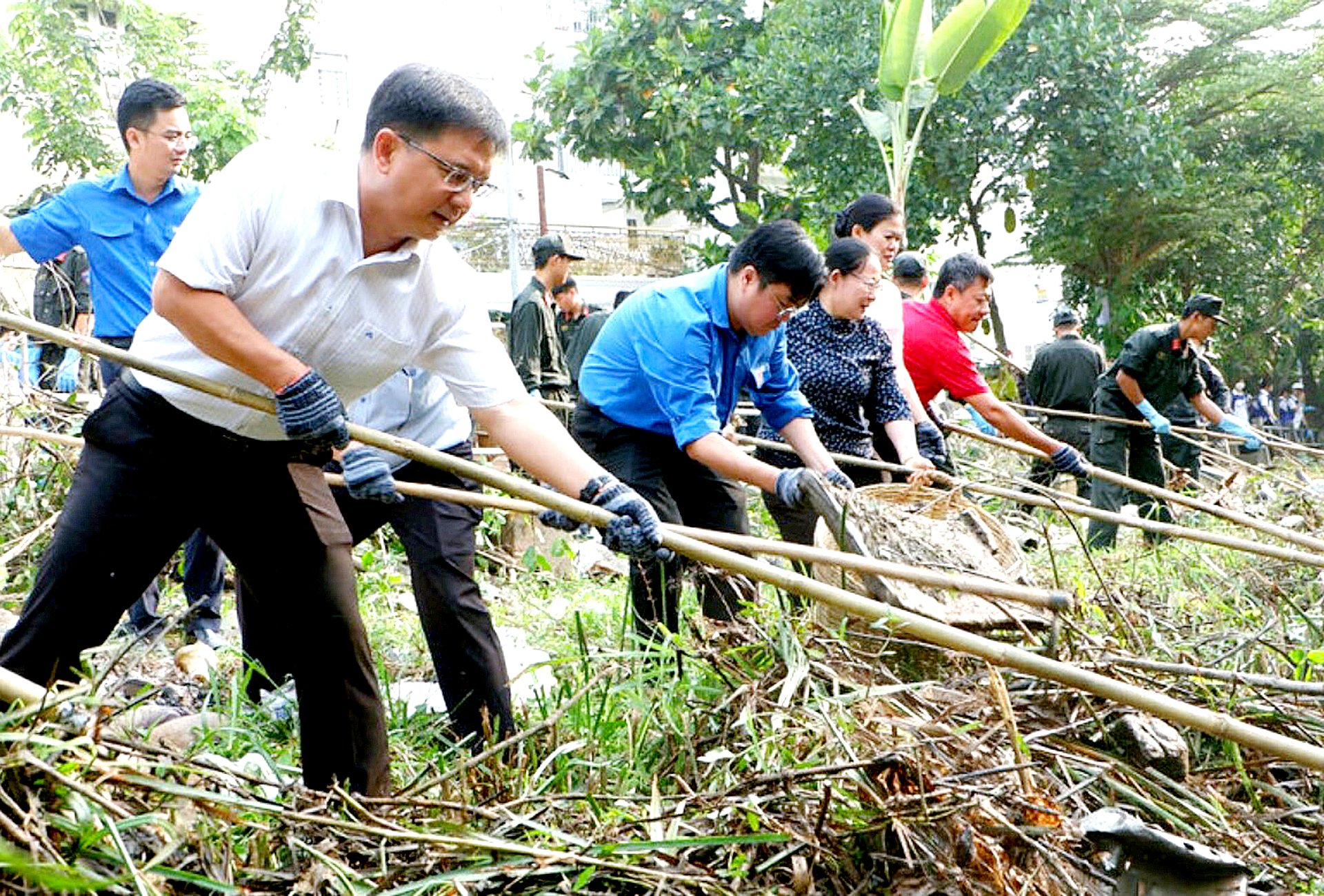 Ngày Đoàn viên cùng Chủ nhật xanh chung tay vì thành phố xanh - Ảnh 1.