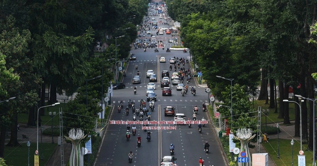 Beschränkung des Fahrzeugverkehrs auf zwei Straßen im Zentrum von Ho-Chi-Minh-Stadt zur Vorbereitung auf den Feiertag am 30. April