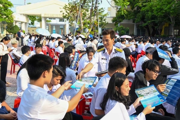 Verbreitung von Informationen über Meer und Inseln an mehr als 4.000 Menschen in Kien Giang