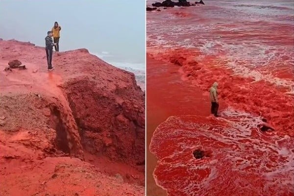 Blutregen auf Rainbow Island, ein atemberaubendes Naturphänomen