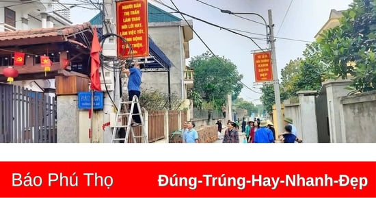 Thị trấn Lâm Thao huy động Nhân dân đóng góp hơn 14,8 tỷ đồng xây dựng đô thị văn minh