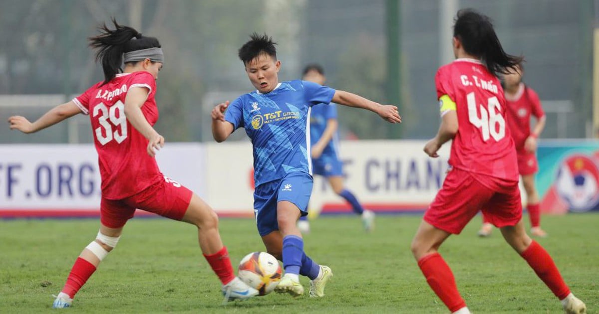 Bich Thuy a marqué un triplé, Thai Nguyen T&T a temporairement surpassé l'équipe féminine de Ho Chi Minh-Ville en Coupe nationale.