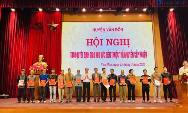 Huyện Vân Đồn: Hoàn thành giao khu vực biển cho 85% hộ NTTS