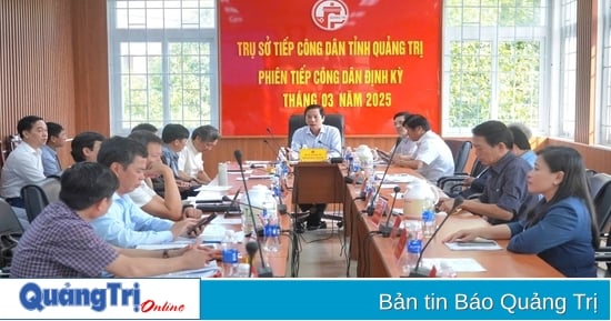 Quang Tri Provincial People's Committee periodically receives citizens in March 2025