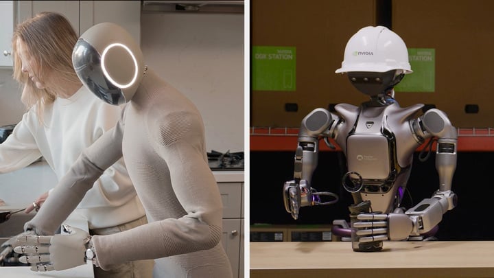 Robot de IA Isaac GR00T N1 de Nvidia Corporation, EE. UU. (Foto: Nvidia)