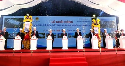 Khởi công nhà máy chế biến cát thạch anh công nghệ cao Creanza